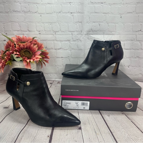 Vince Camuto Shoes - Vince Camuto keesley black heel shooties size 10